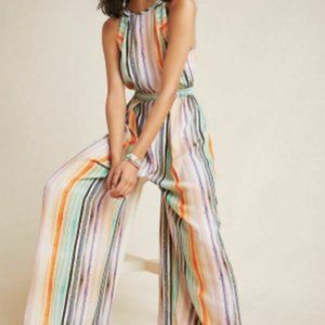 Anthropologie Striped Jumpsuit - Plus Size